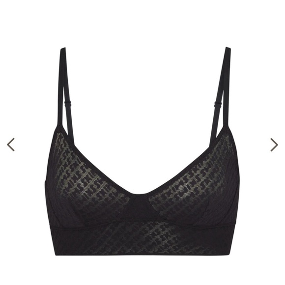 SKIMS Bundle 2 Logo Mesh Triangle Bralettes - Picture 3 of 4